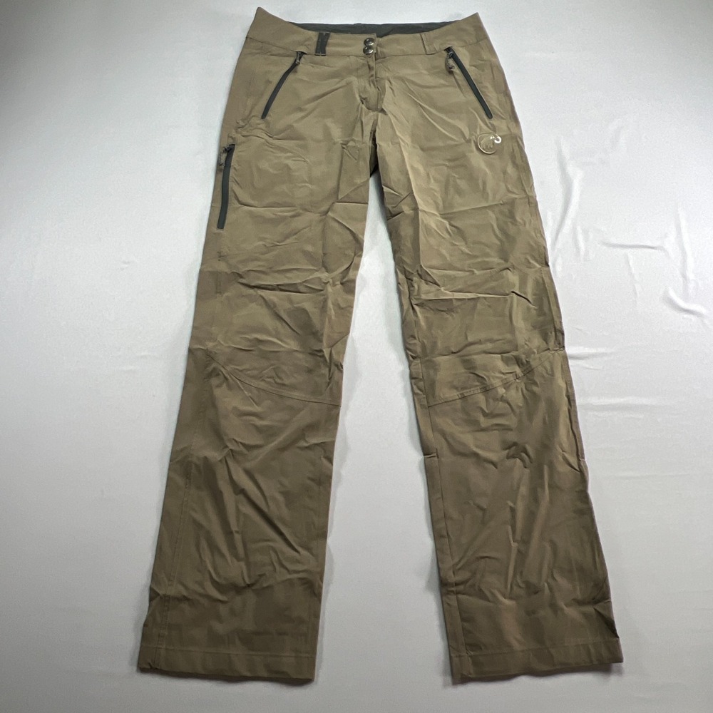 Mammut Swiss Tech Hiking Pants Mens 10 Beige Stretch Low Rise Zip Fly Straight
